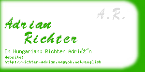 adrian richter business card